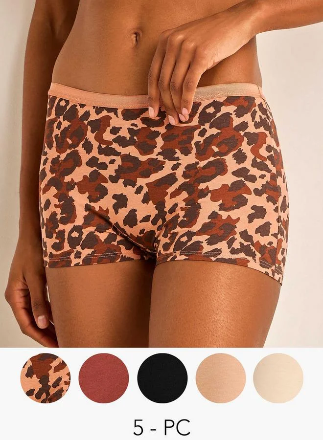 سبلاش فيڤ Set of 5 - Boyshort Briefs with Assorted Print